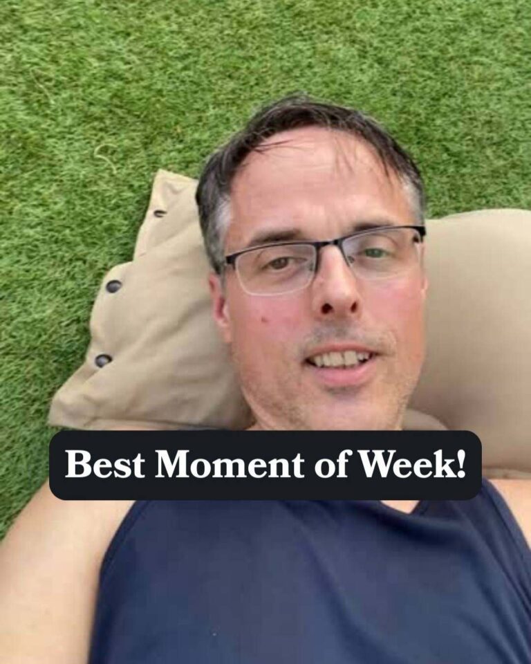 The best moment of the week - after your thrid workout!
