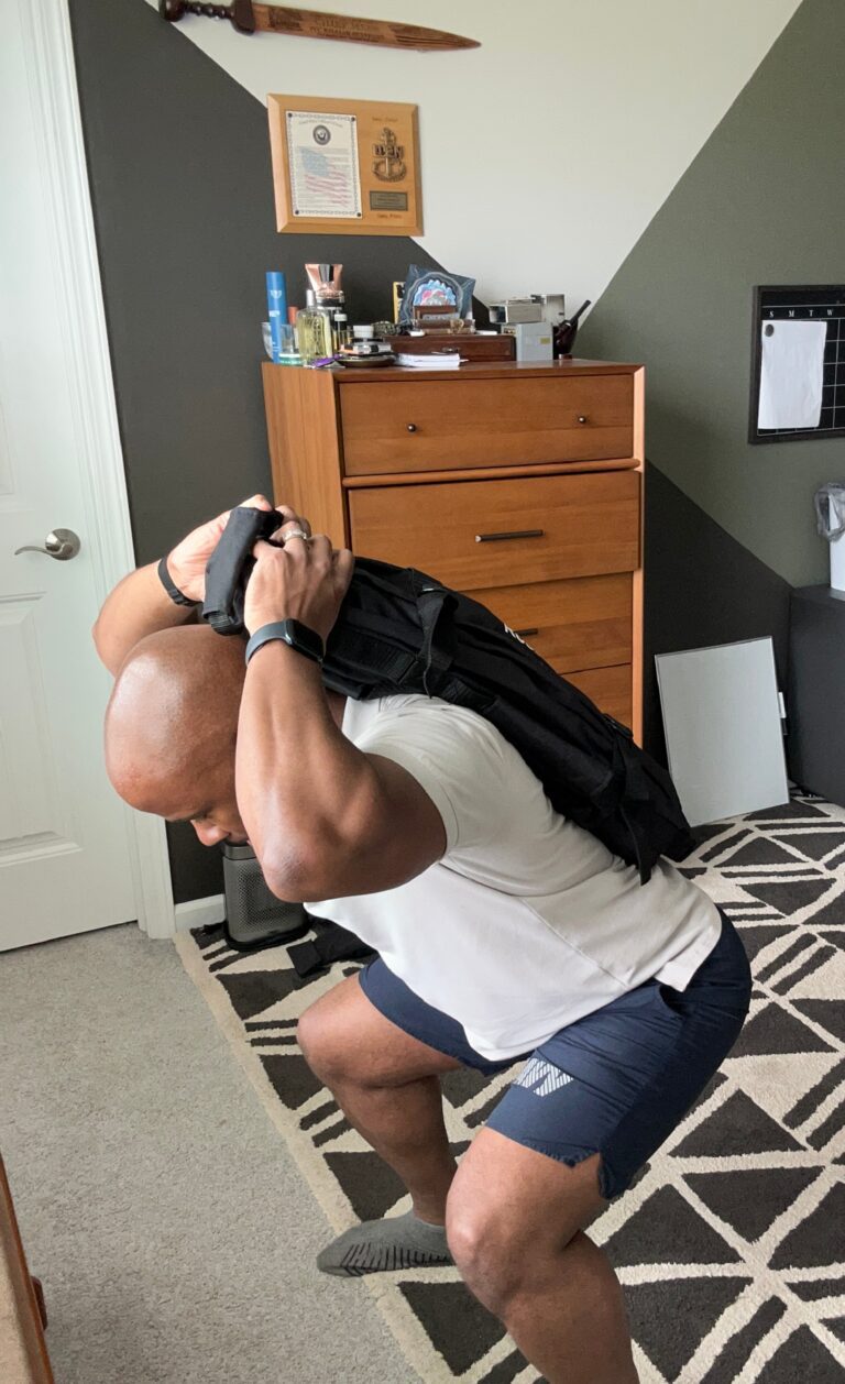 William doing his first workout